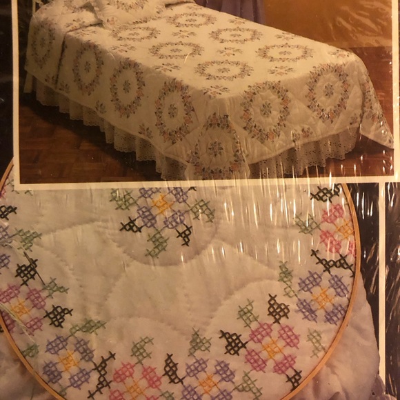 NEW WonderArt Quilt Blocks Stamped "Spring Blossom" #F1983  6 17x17  blocks - Picture 7 of 9